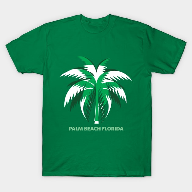 Palm beach Florida T-Shirt by dddesign